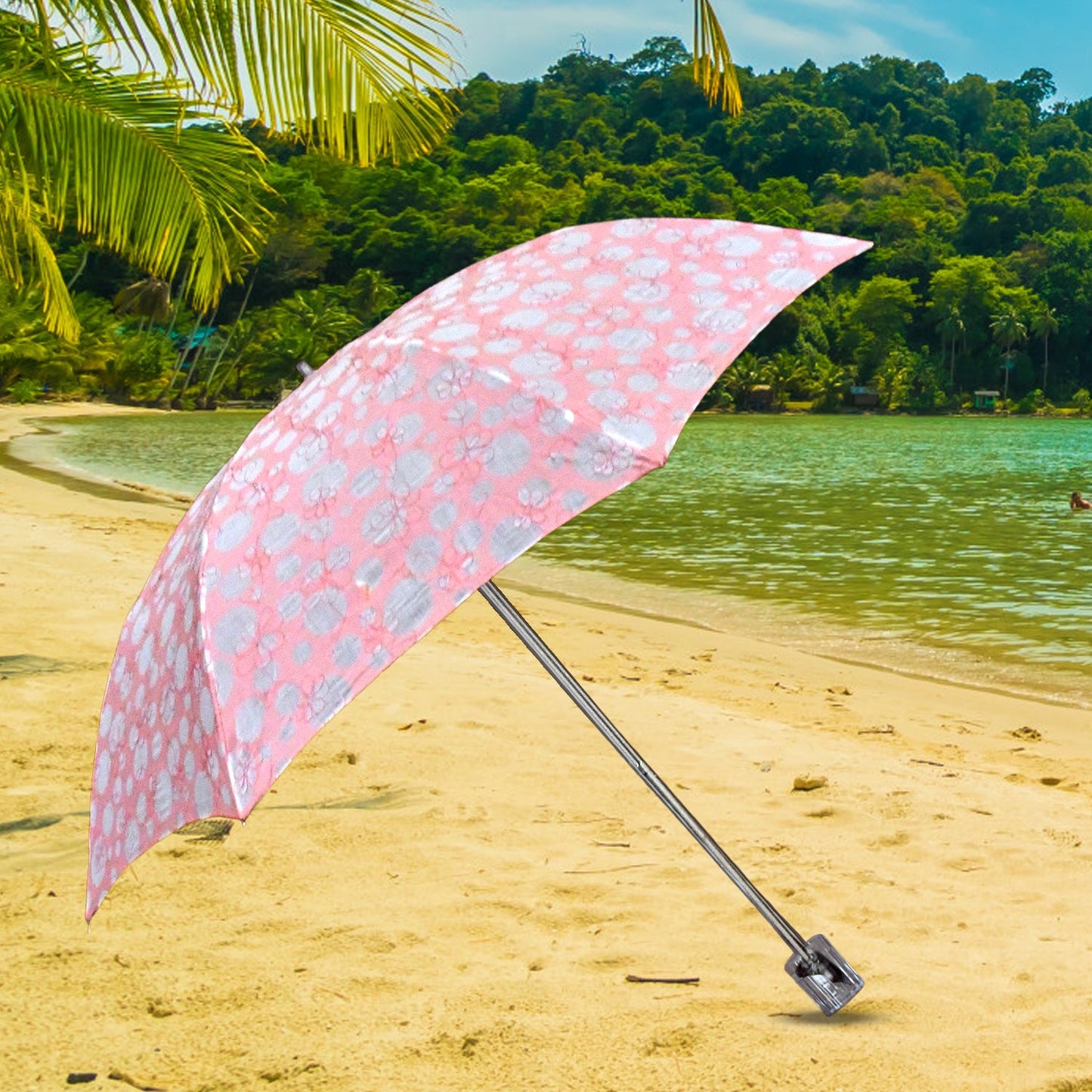 3-Fold Umbrella Summer Sun Protection Foldable Cute Umbrella || UV Protection Sun Umbrella || Travel Accessories || Umbrella for Children, Girls, and Boys (1 Pc)