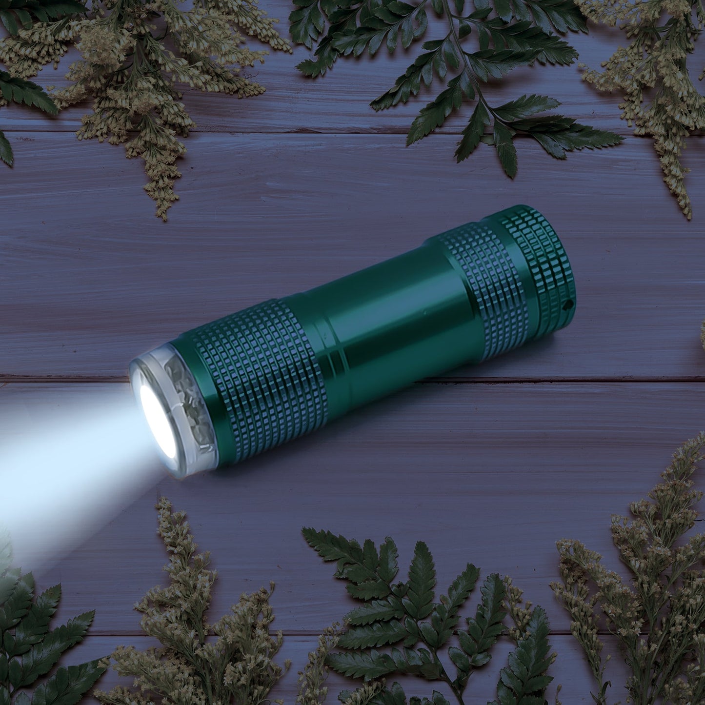 Super-Bright Mini 9 LED Bulb Pocket Torches - Small Torch Flashlight for Camping, Hiking, DIY, Travelling, Outdoors and More 3 Battery operated (Battery not included / 1 pc)