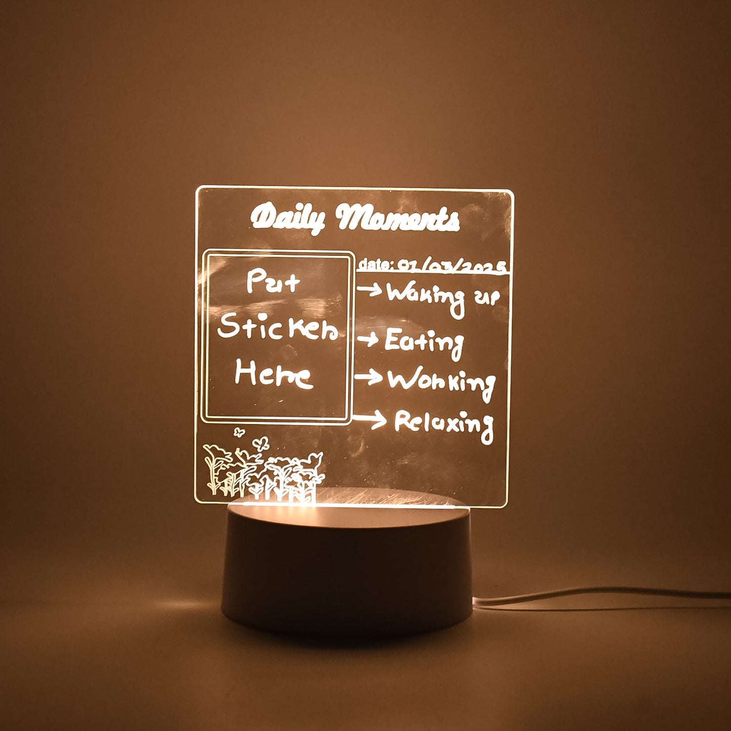 Creative Visualization Lamp 3 D Acrylic Decorative Lamp (1 Pc)