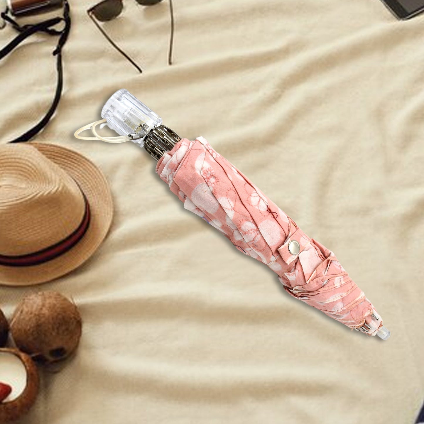 3-Fold Umbrella Summer Sun Protection Foldable Cute Umbrella || UV Protection Sun Umbrella || Travel Accessories || Umbrella for Children, Girls, and Boys (1 Pc)