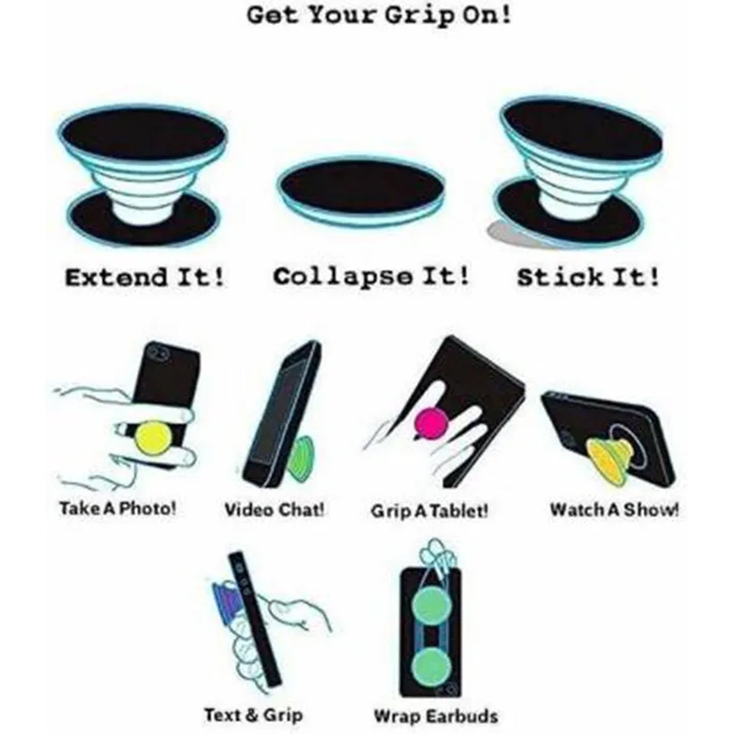 holder with transparent cover for mobile devices