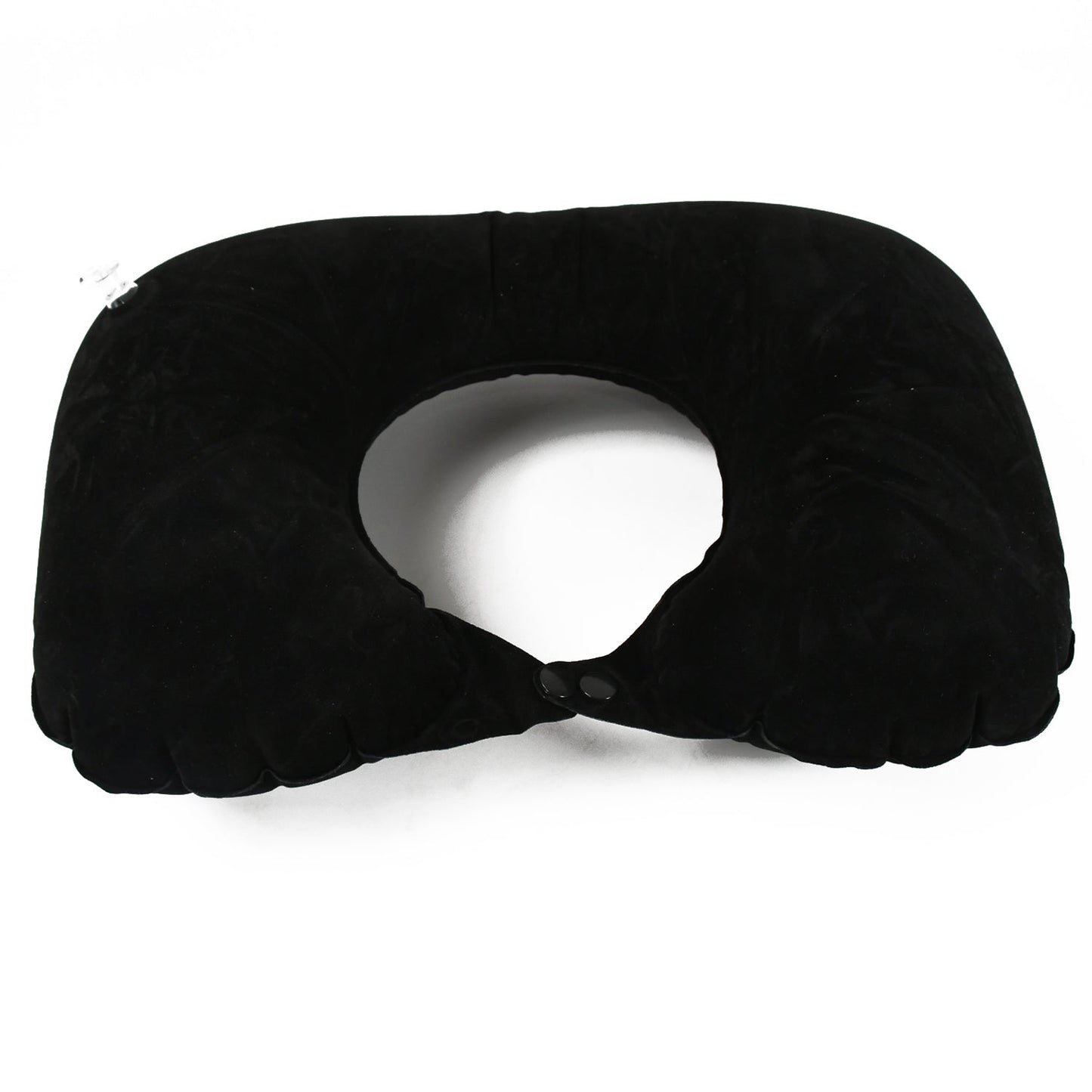 8512 3 in 1 Comfortable Travel Sleeping Kit, Neck Pillow, Eye Mask & Ear Plug Set Inflatable Plane Sleeping Pillow Head Neck Support Pillows for Travel Airplane Office, Black