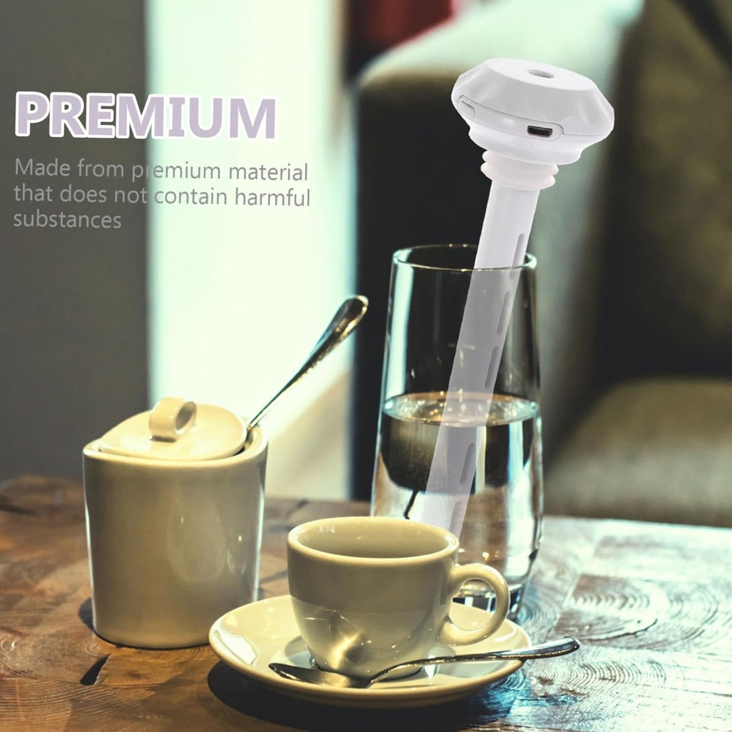 Mini Portable Humidifier for Car, Personal USB Powered Bedroom Quiet Humidified Ultrasonic Cool Mist Humidifier Plants, Car, Travel, Office, Hotel (1 Pc)