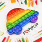 Fidget Toy Push  Bubble Fidget Sensory Toy for Kids and Adults Fidget per Stress Reliever Sensory Fidget pers (Butterfly & Car Shape / 1 Pc)