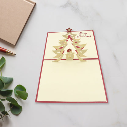 Unique 3D -Up Wishing Card (Christmas): 1 Pc