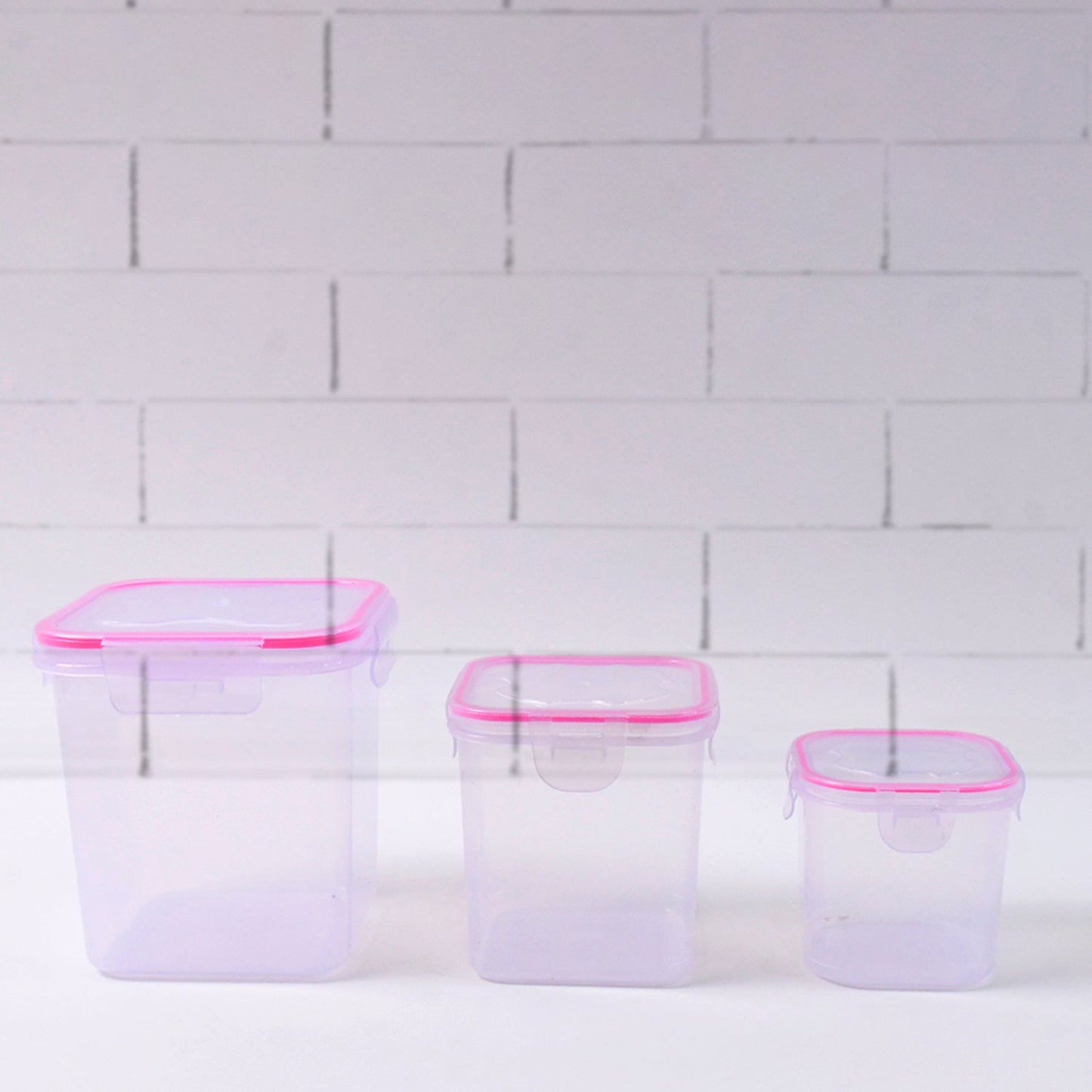 Kitchen Storage Container Set Of 3 Pcs (1500, 1000, 500 ML)