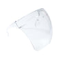 Clear face shield highlighting full face protection with anti-fog and anti-scratch features